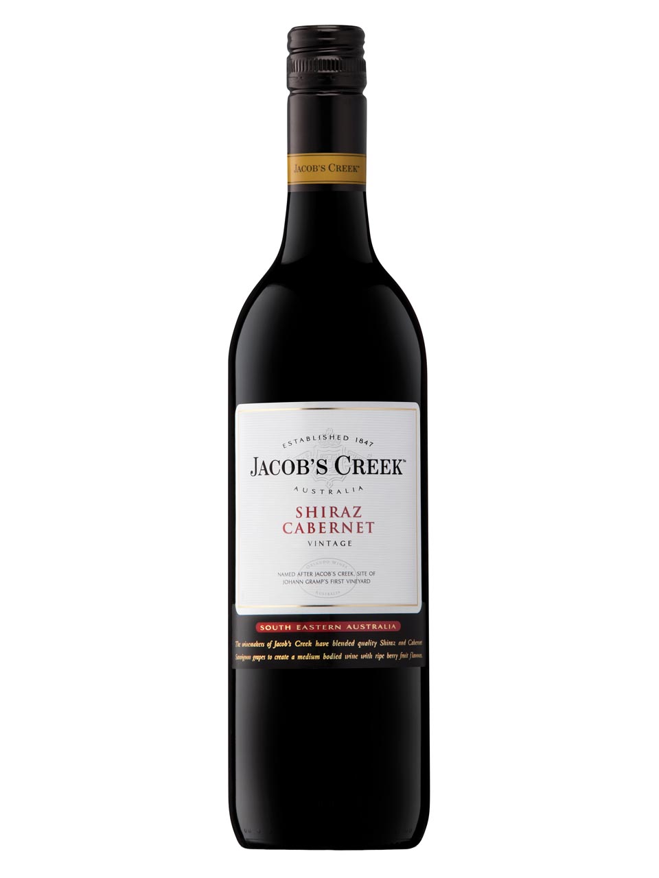 Jacob´s Creek, Shiraz-Cabernet, red wine   