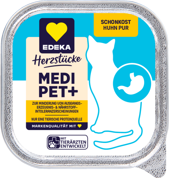 EDEKA Cats' soft food, pure chicken