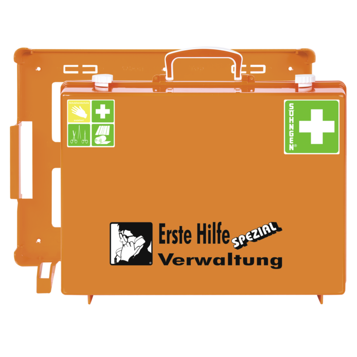 Erste-Hilfe-Koffer VERWALTUNG mit der Basis-Ausstattung nach der aktuellen DIN-Norm 13157