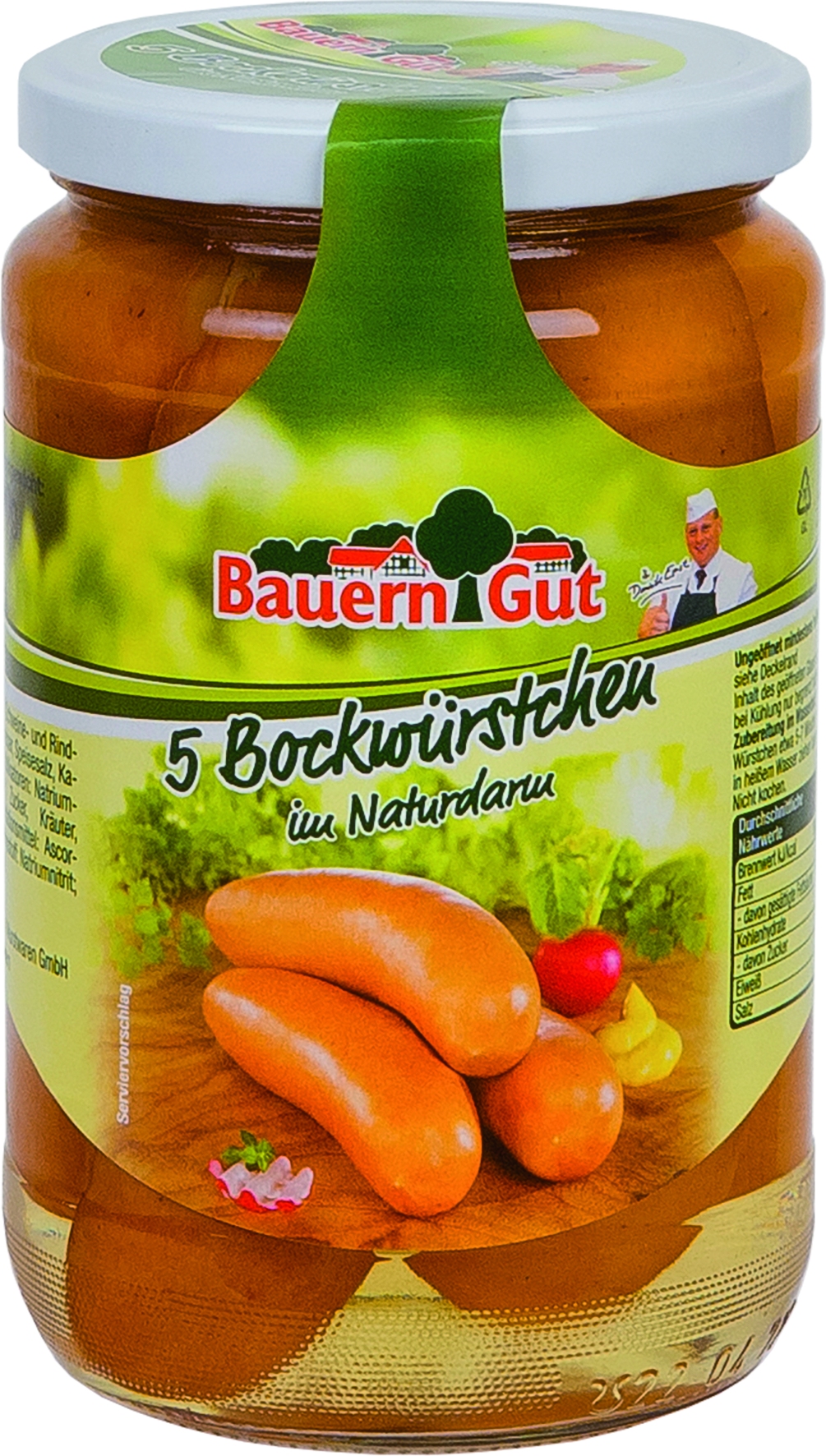 Bockwurst in Naturdarm 5 St = 400 gr