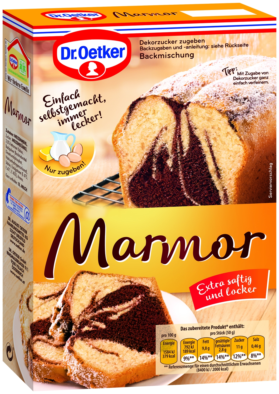 Marmorkuchen Backmischung   