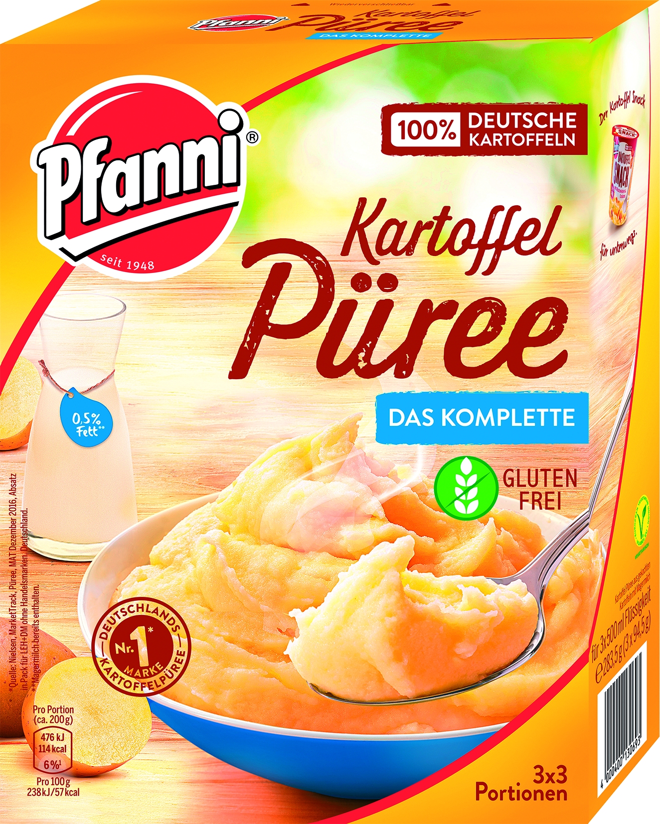 Kartoffelpuerre Komplett 3 x 3
