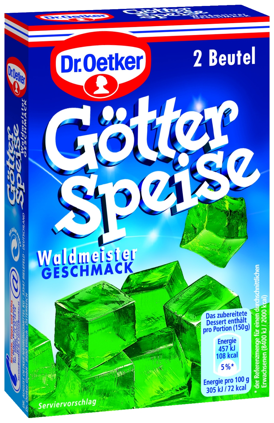 Goetterspeise Waldmeister 2 Beutel