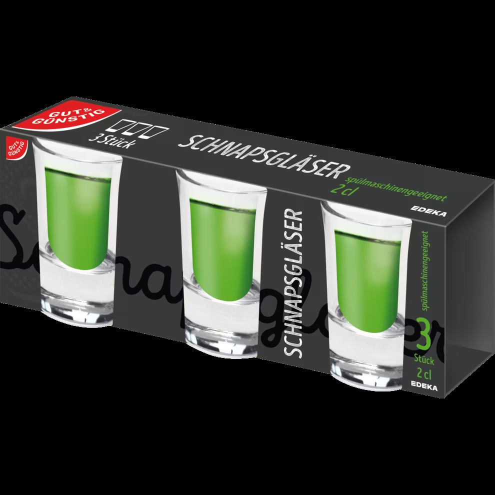 Shot glasses, 3pcs, 2cl