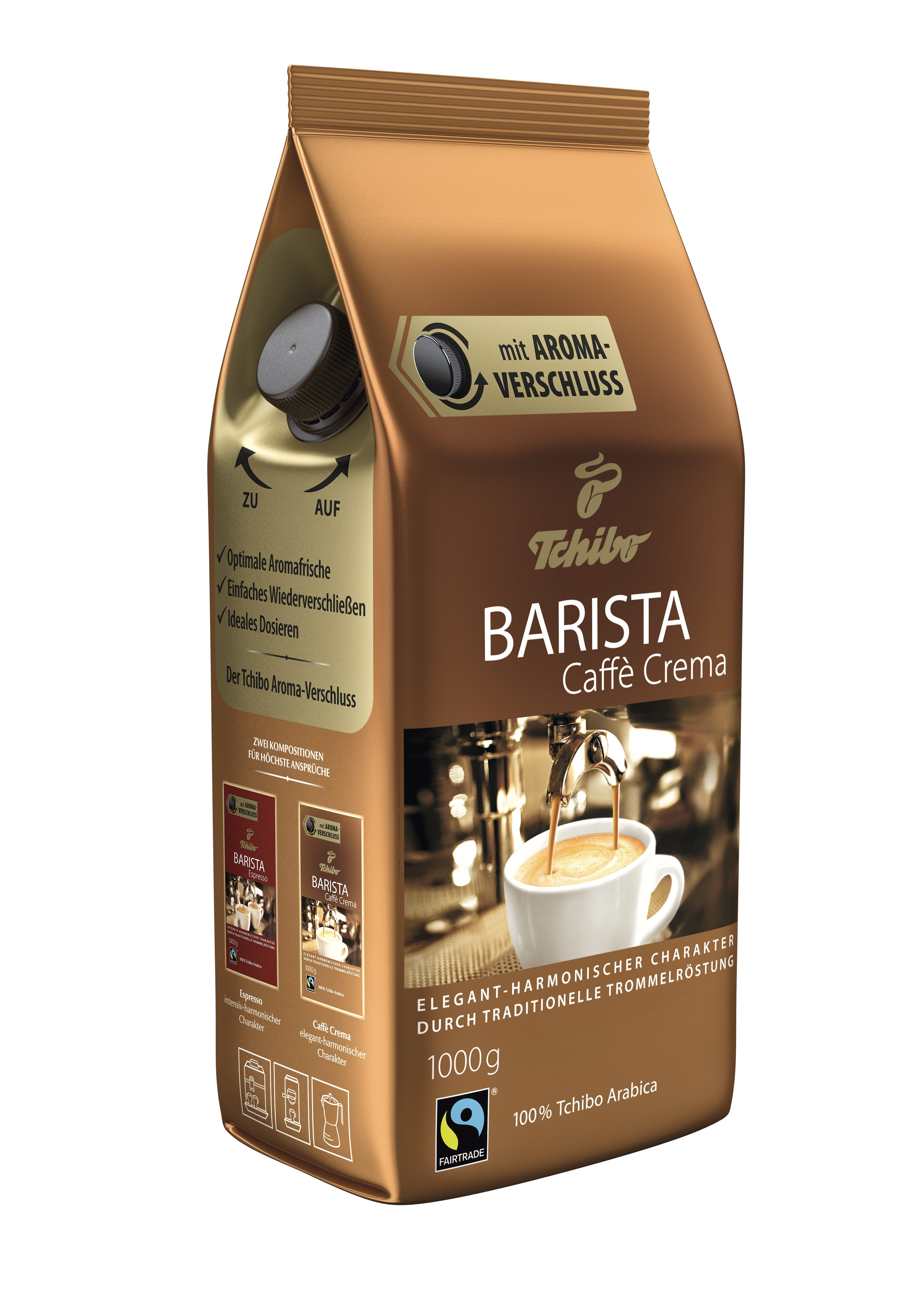 Tchibo Barista Caffé Crema ganze Bohne   