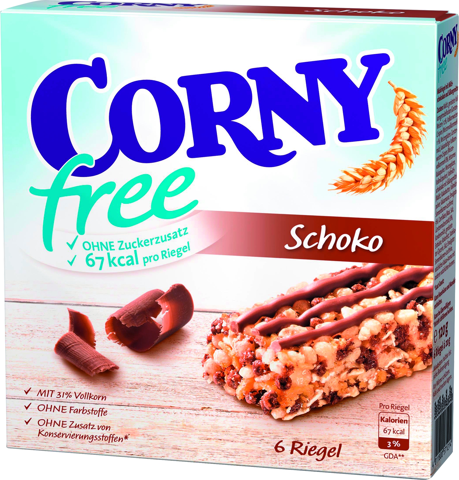 Muesli Riegel Schoko Free 6er