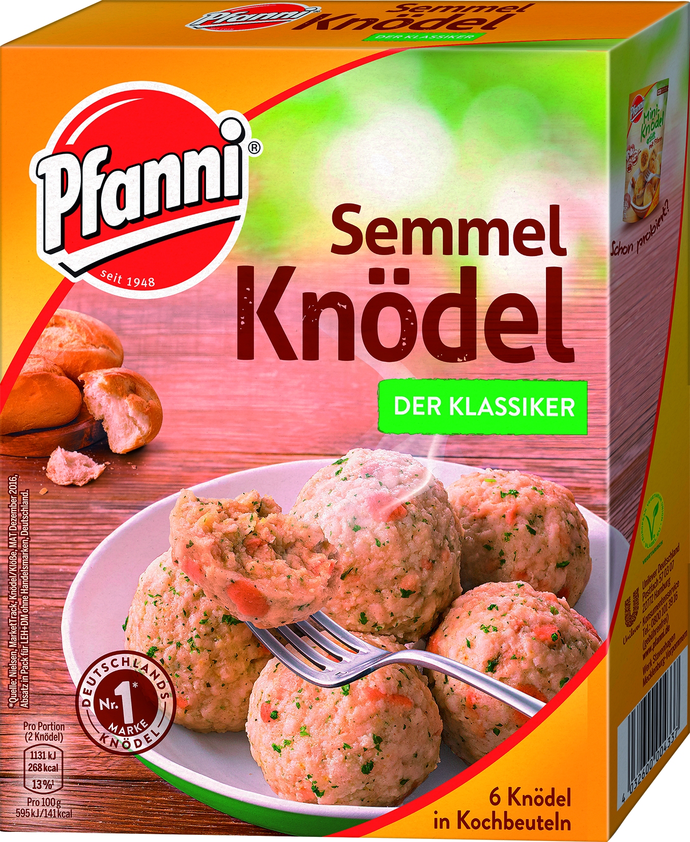 Semmellknoedel im Kochbeutel 6 Stck.