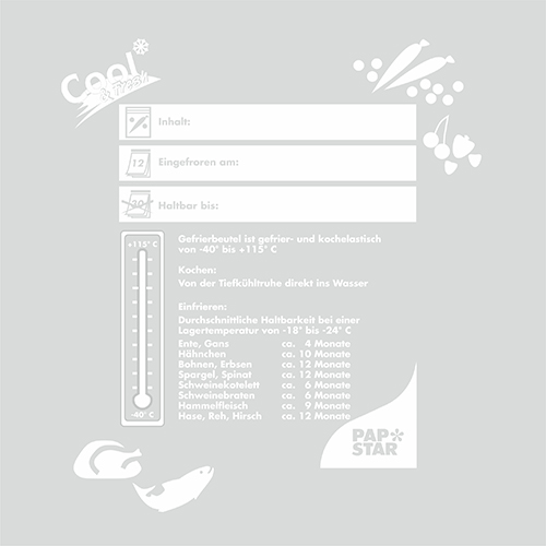 Gefrierbeutel LLDPE 1lt 24x16cm 100Stück