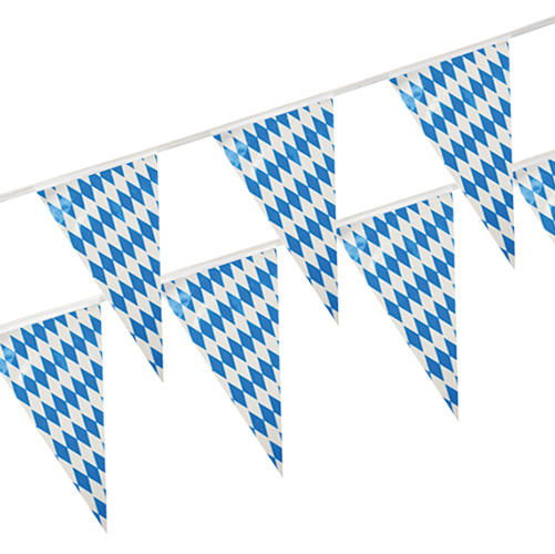 "Bayrisch Blau" Wimpelkette 10m