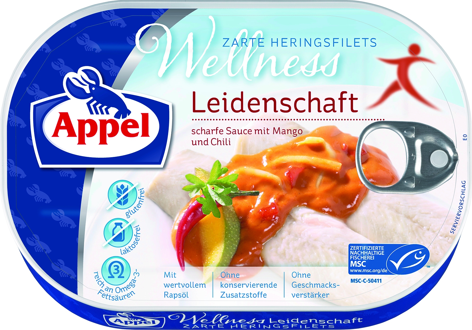 MSC Heringsfilets Wellness Leidenschaft in Chili/Mango  