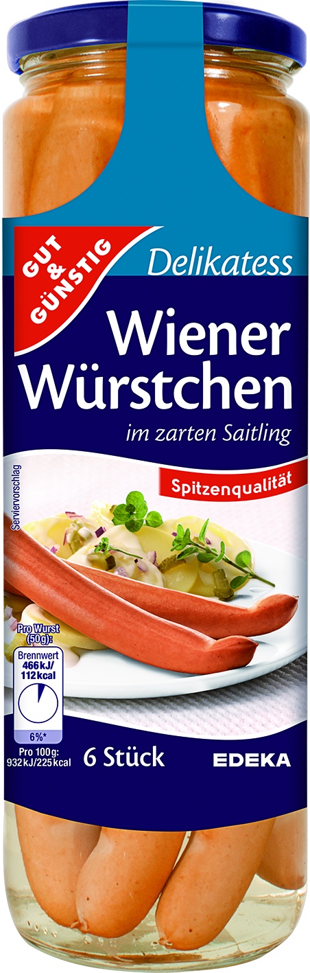 Wiener Wuerstchen 6 St= 300 gr