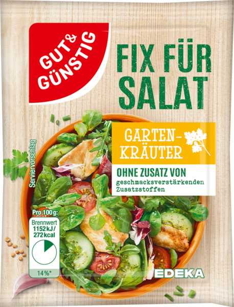 Fix für Salat Gartenkräuter 5x8g