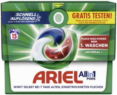 All-in-1 Pods Universal Vollwaschmittel 15WL