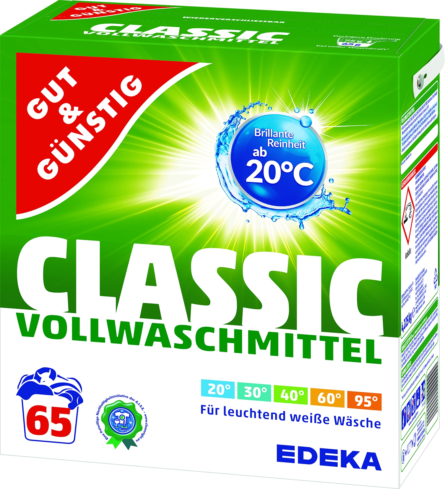 Vollwaschmittel 80 Waschladungen
