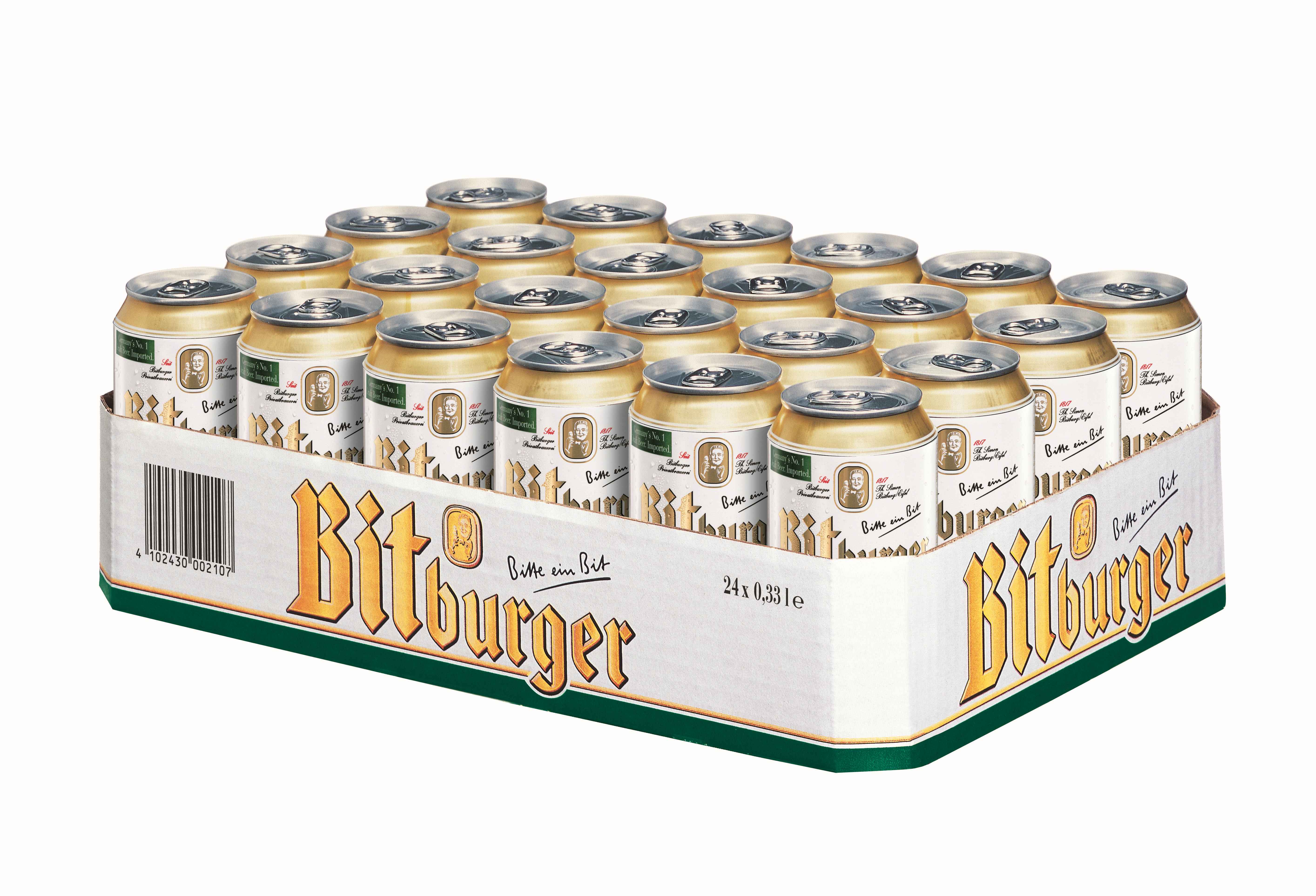 Bitburger Beer 24 cans x 0,33lt