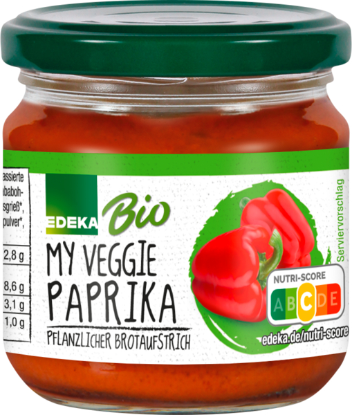 Bio Aufstrich Paprika vegan   