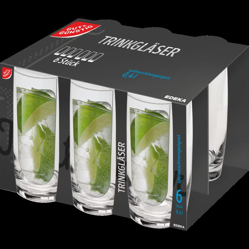 Glass for longdrink, 6pcs, 400ml