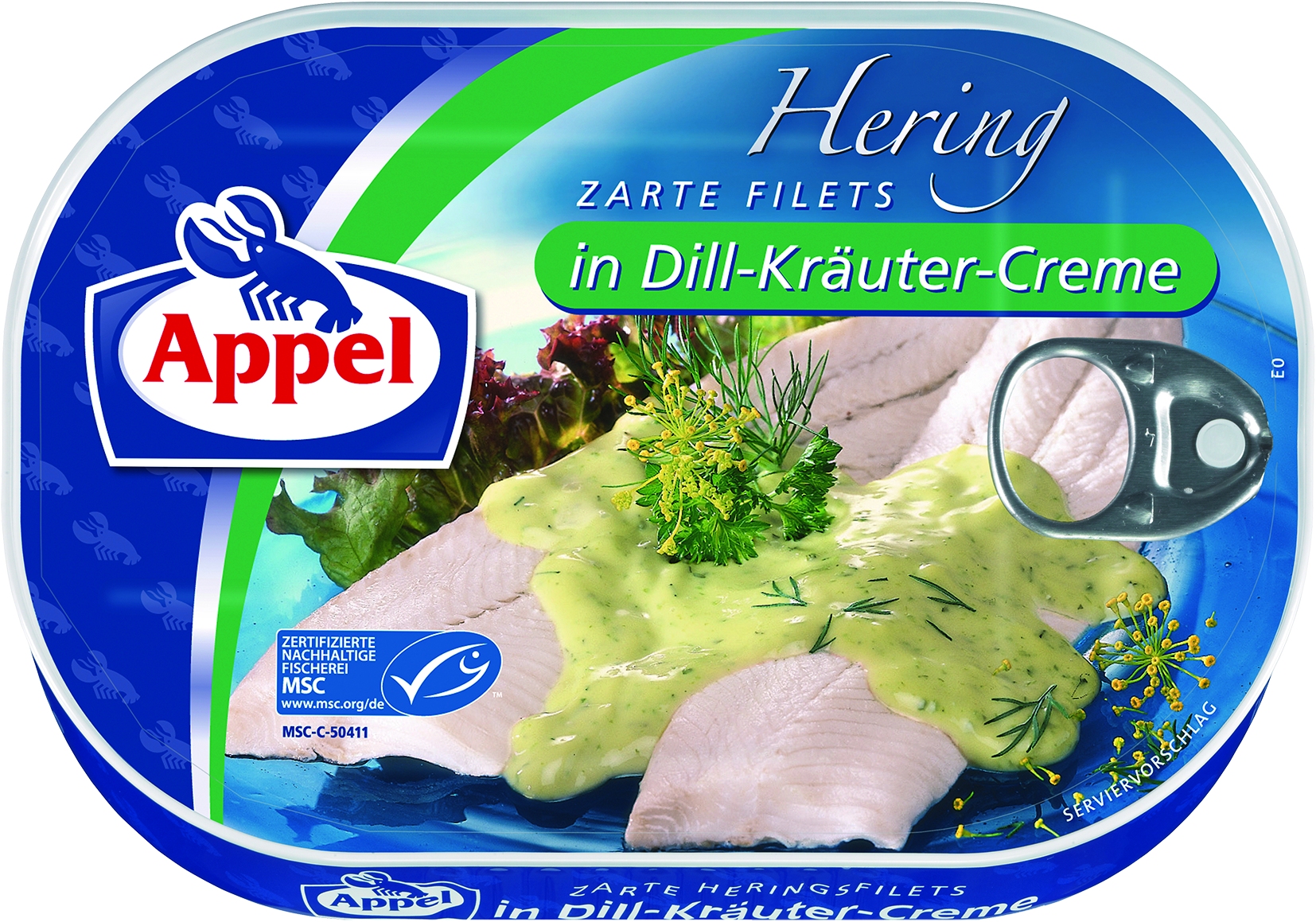 Heringsfilet Dill-Kraeutercreme   