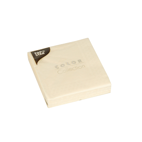 Servietten 24x24cm, 3-lg, creme, 20pc