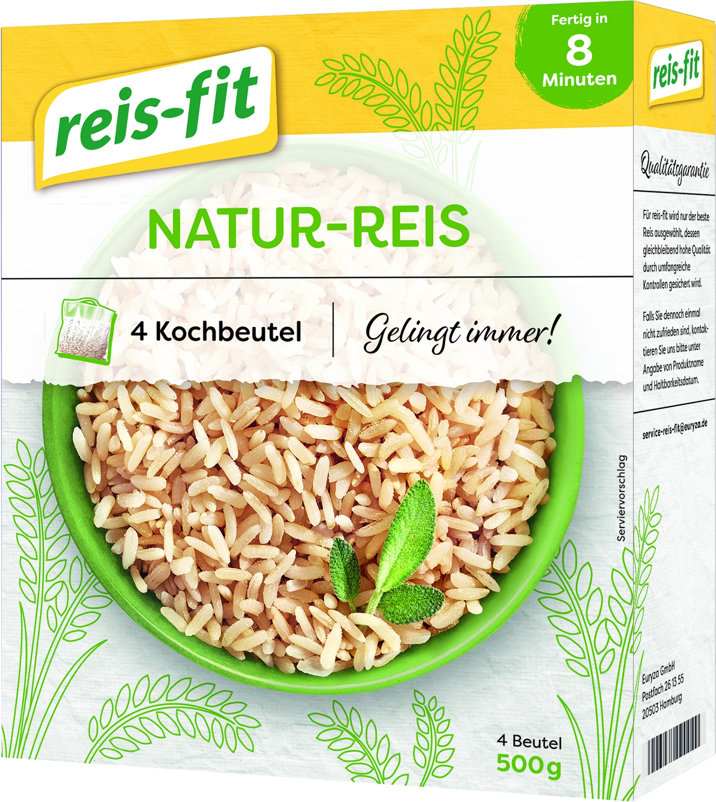 Nature rice in cooking bag   