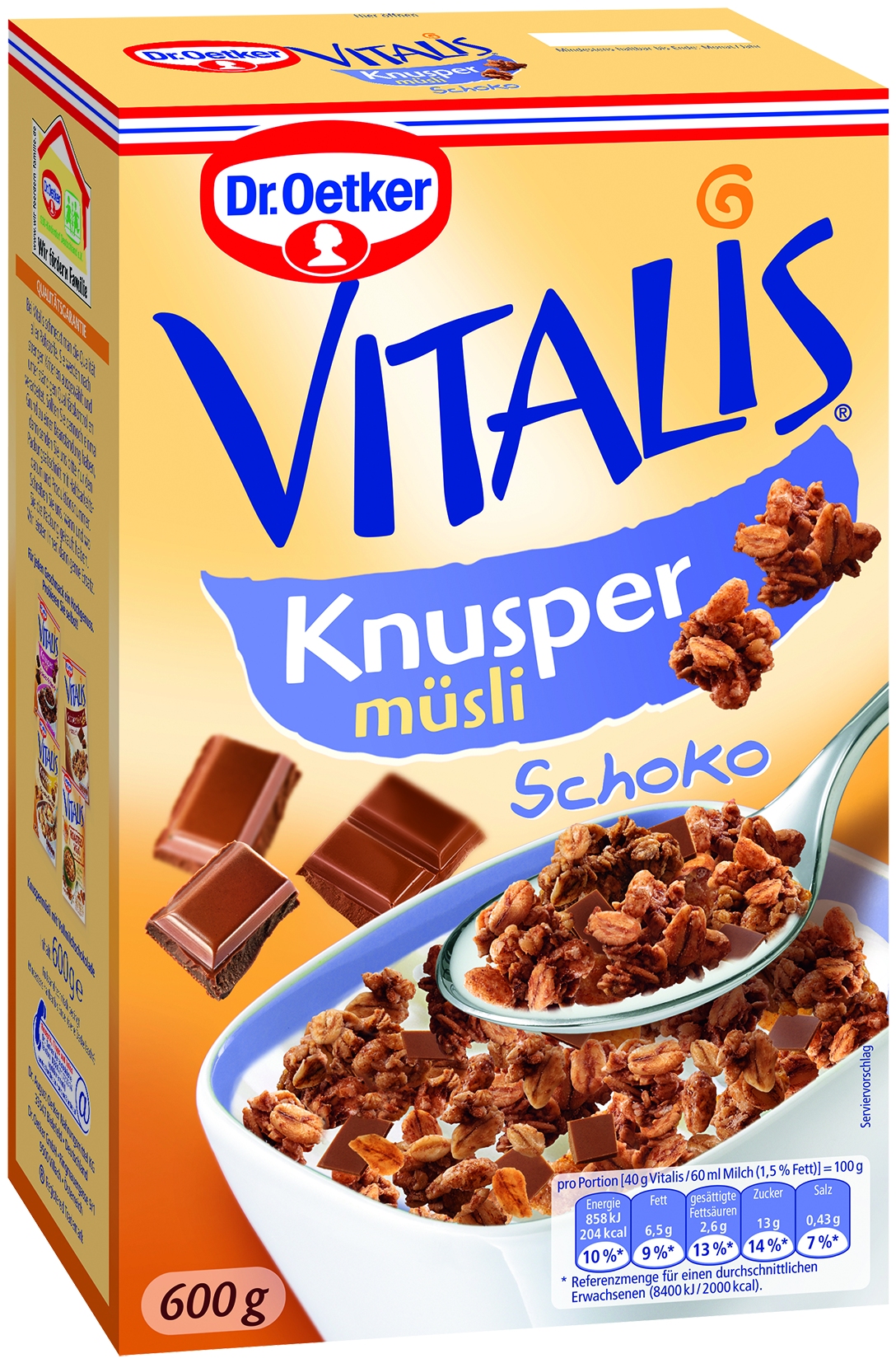 Vitalis Knusper Schokomuesli   