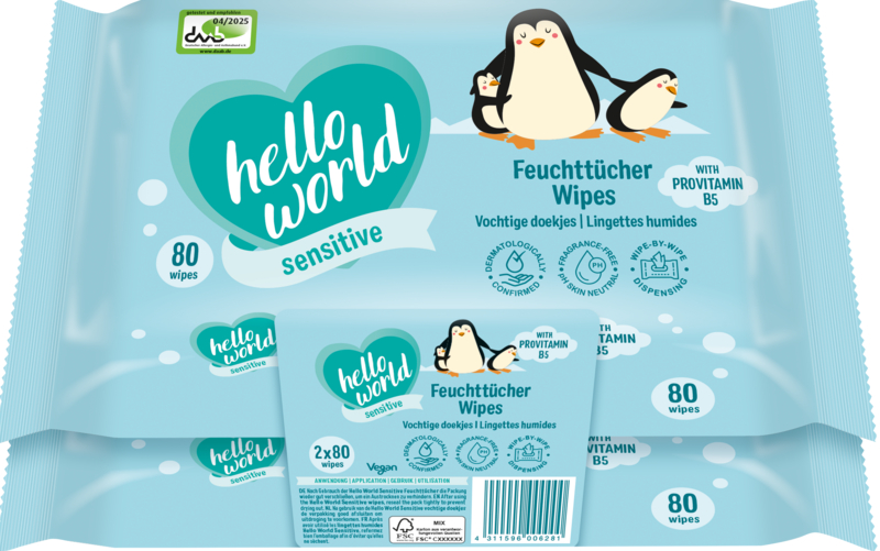 Feuchttücher Sensitiv 2x80st
