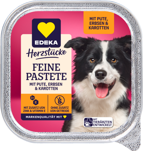 Fine pâté with turkey, peas and carrots