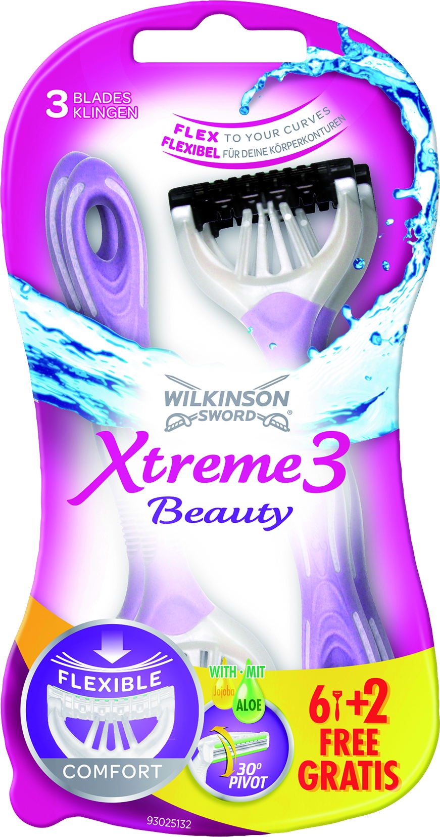 XTREME 3 Beauty Razor 6 + 2er