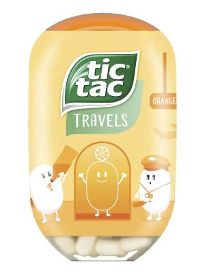 Tic Tac Travel Bottle Orange