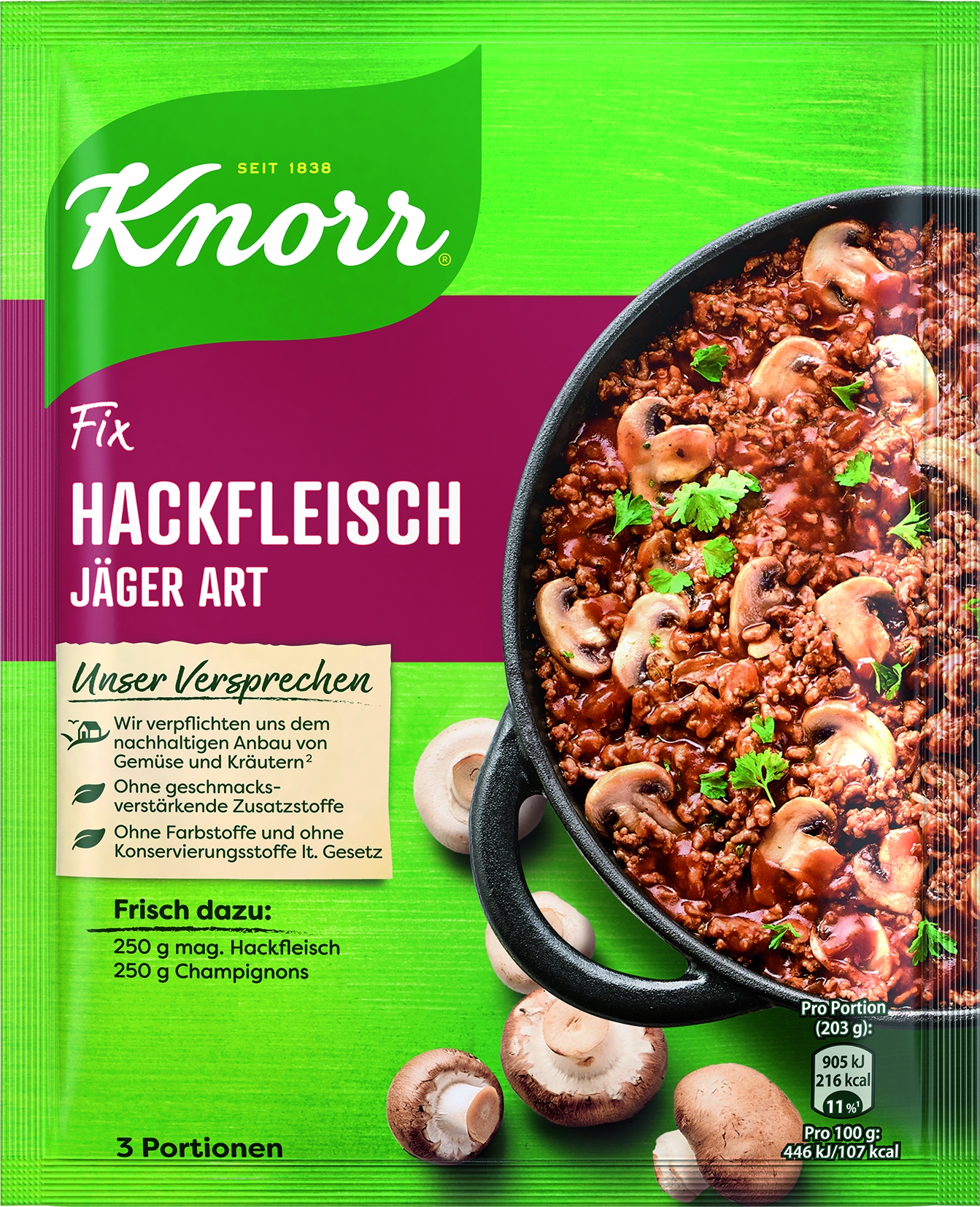 Fix fuer Hackfleisch Jaeger Art   
