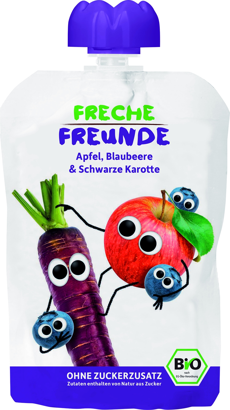 Freche Freunde - Apfel / Blaubeere / Schwarze Karotte  