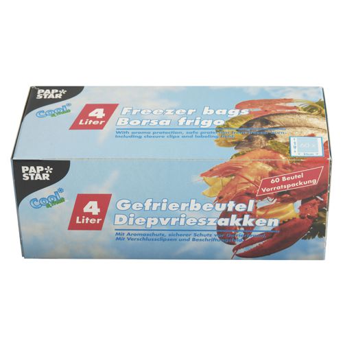 Freezer bag 4ltr. 40x25cm 60pc