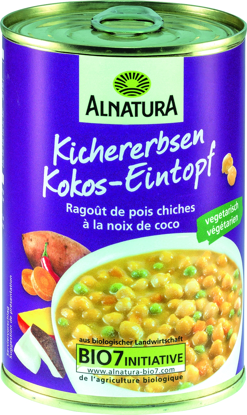 Chickpeas coconut stew   