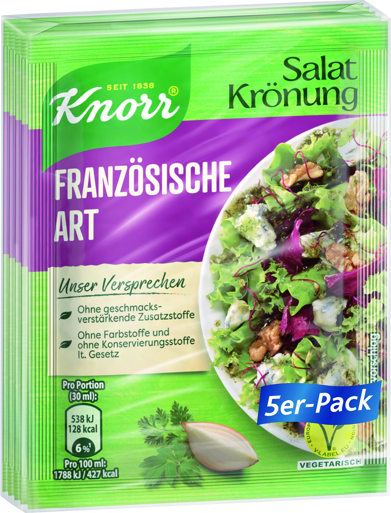 Salatkroenung franzoesische Art 5er