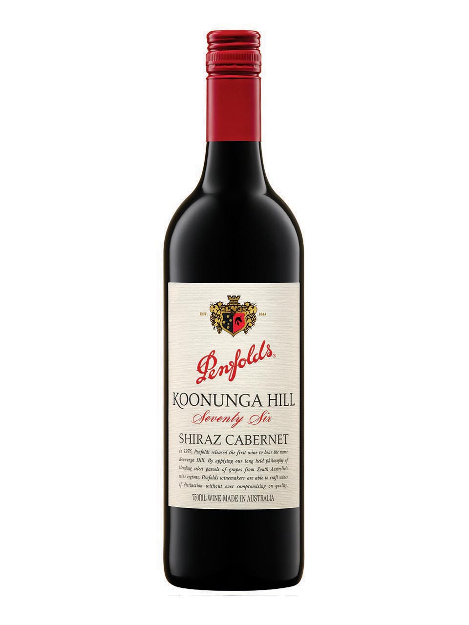 Penfolds, Koonunga Hill 76, Shiraz/Cabernet Sauvignon, South Australia, dry, red (screw-cap)