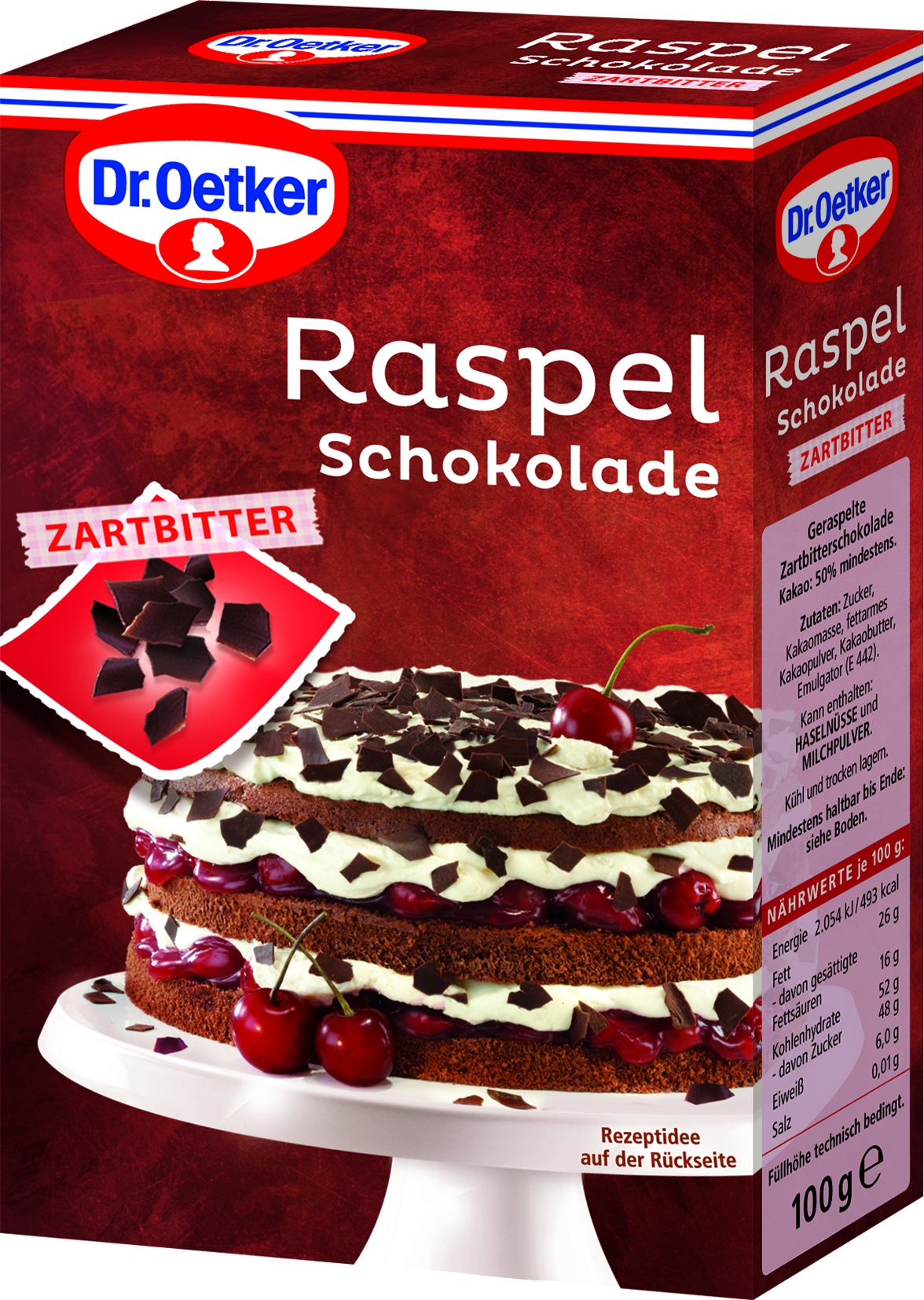 Raspelschokolade Zartbitter   