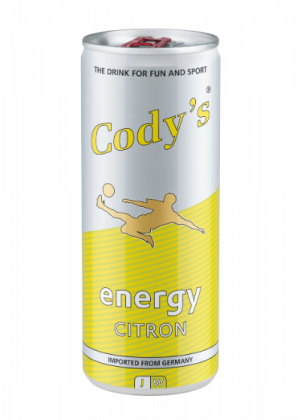 Cody´s Energy Drink Citron 24Ds x 0,25l