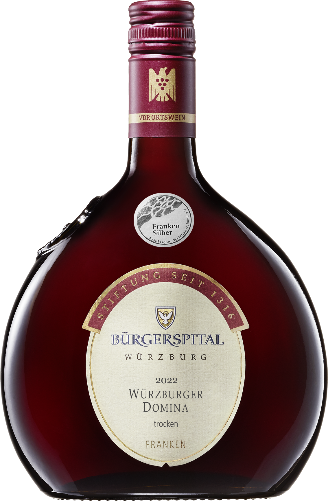 Bürgerspital, Würzburger Domina, VdP. Ortswein, trocken, rot Bocksbeutel
