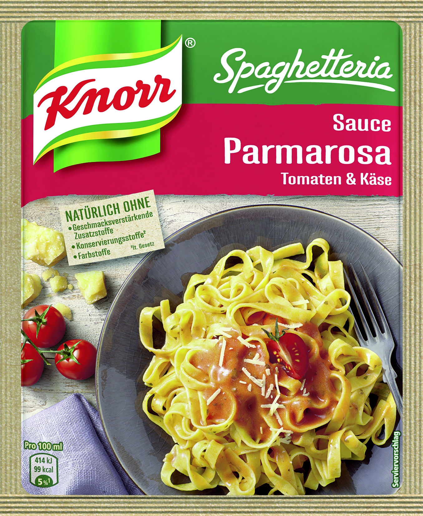 Spaghetti Tomaten-Kaese-Sauce   