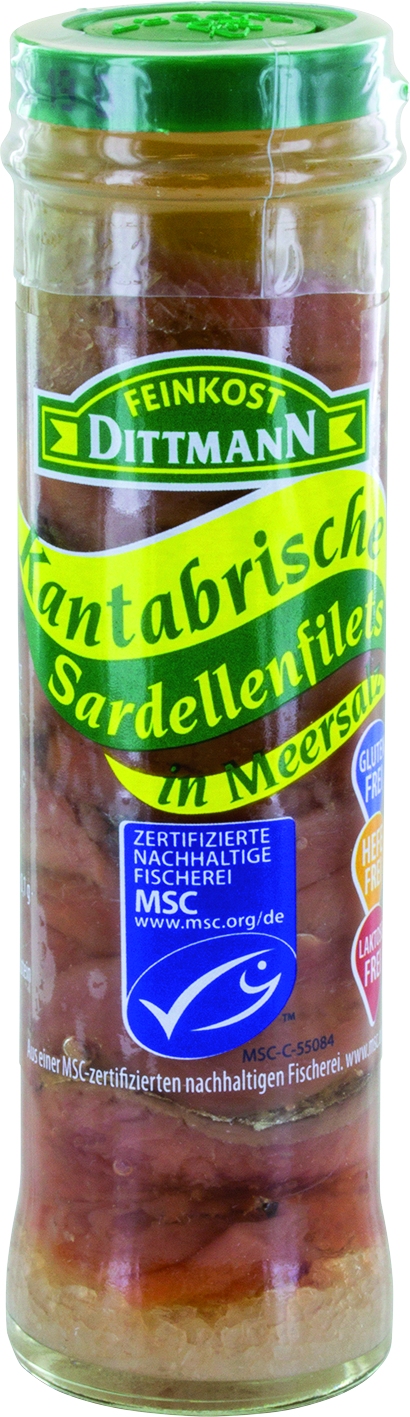 Sardellen-Filet in Salz   