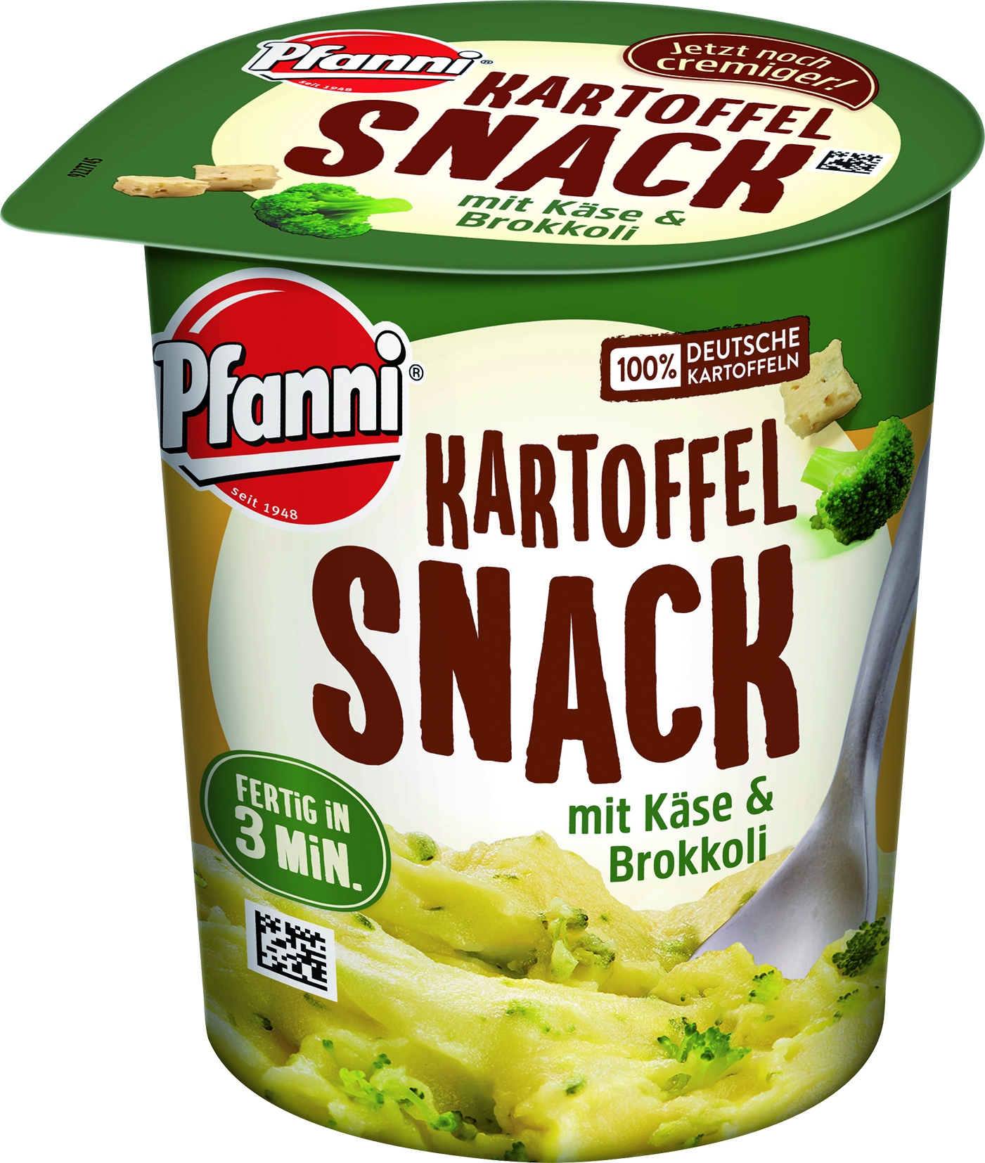 Kartoffelsnack Käse und Broccoli   