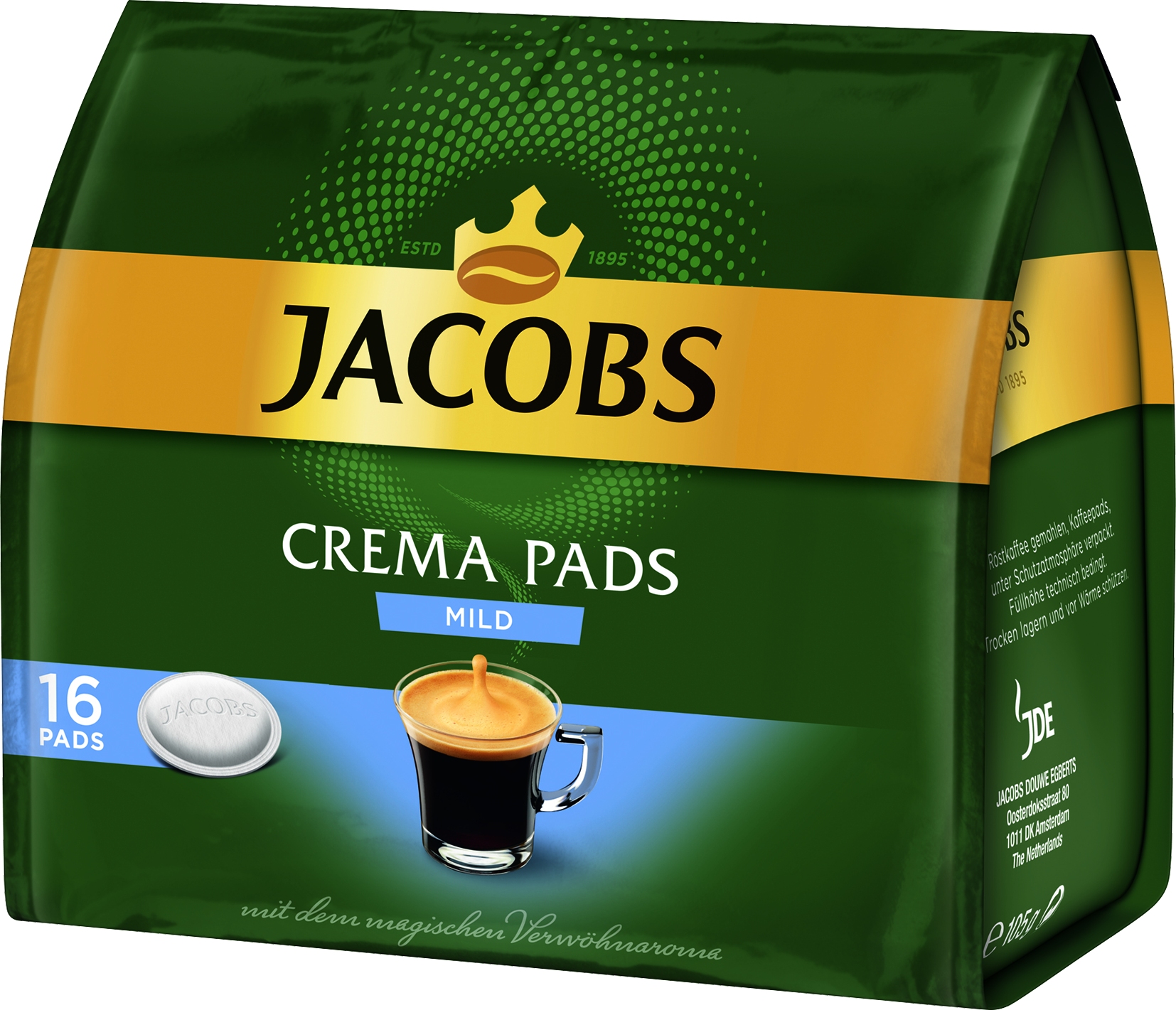 Kaffee Pads mild 18 St.