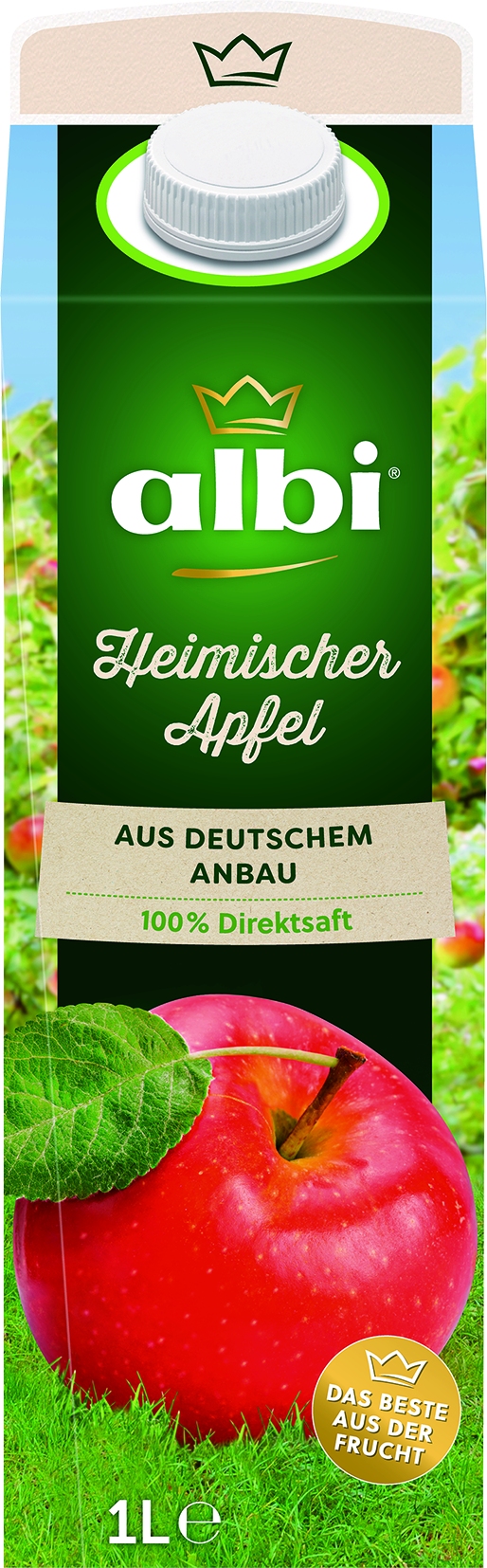 heimischer Apfeldirektsaft naturtrueb   