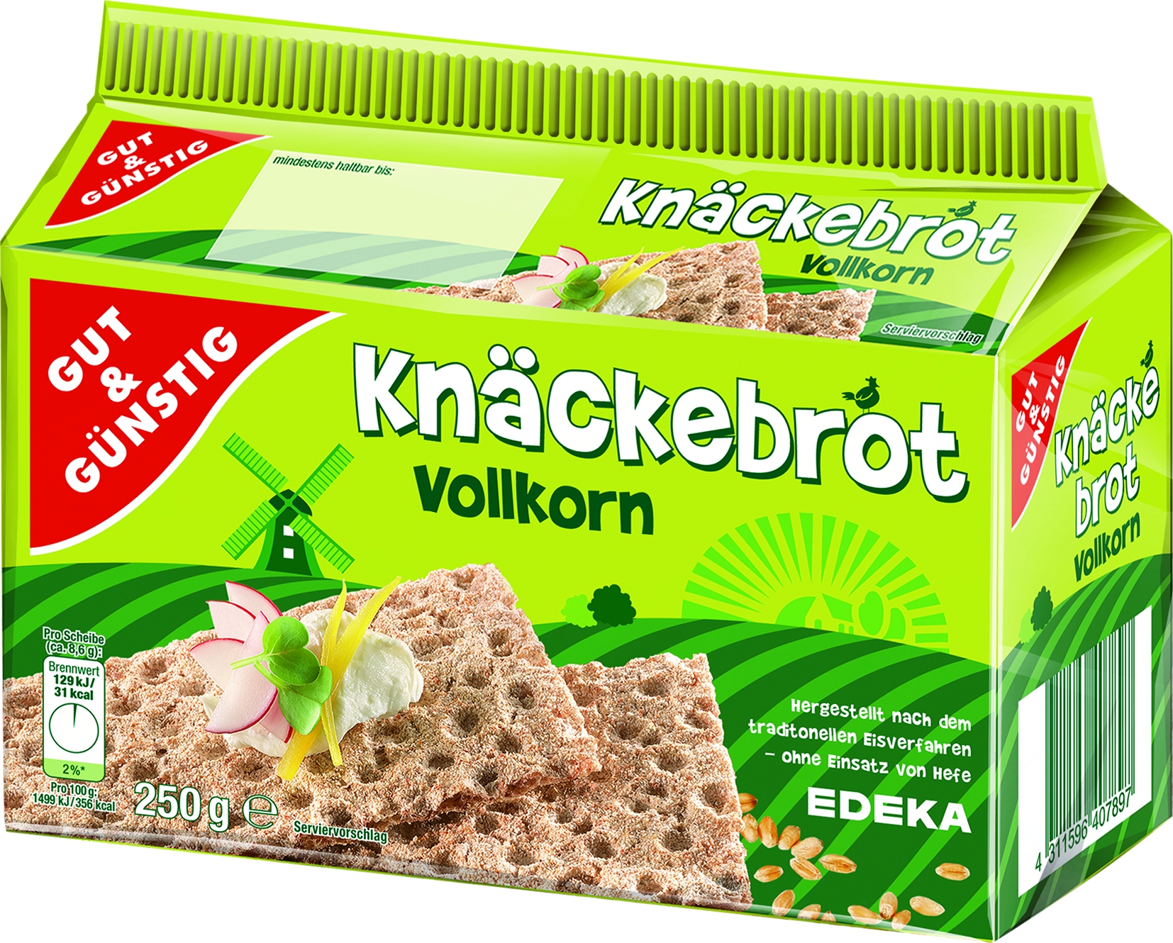 Whole grain bread, Knaeckebrot   