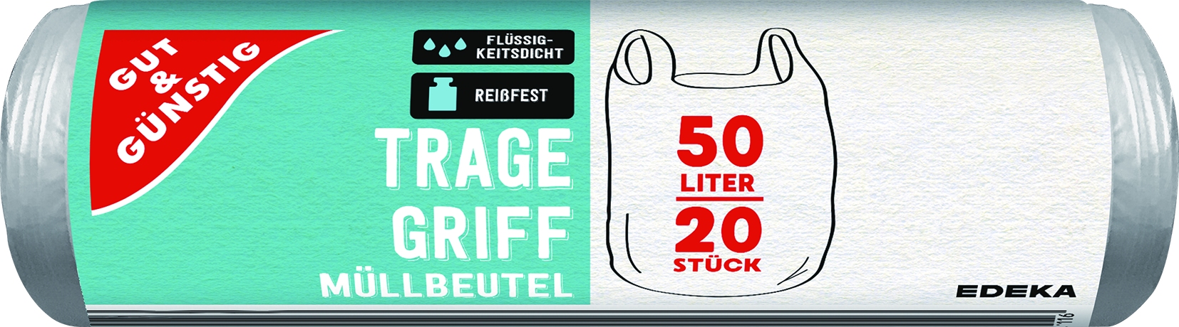 Muellbeutel mit Griff 50Ltr. 20 Stck.