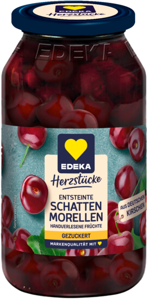 Schattenmorellen entsteint, gezuckert   