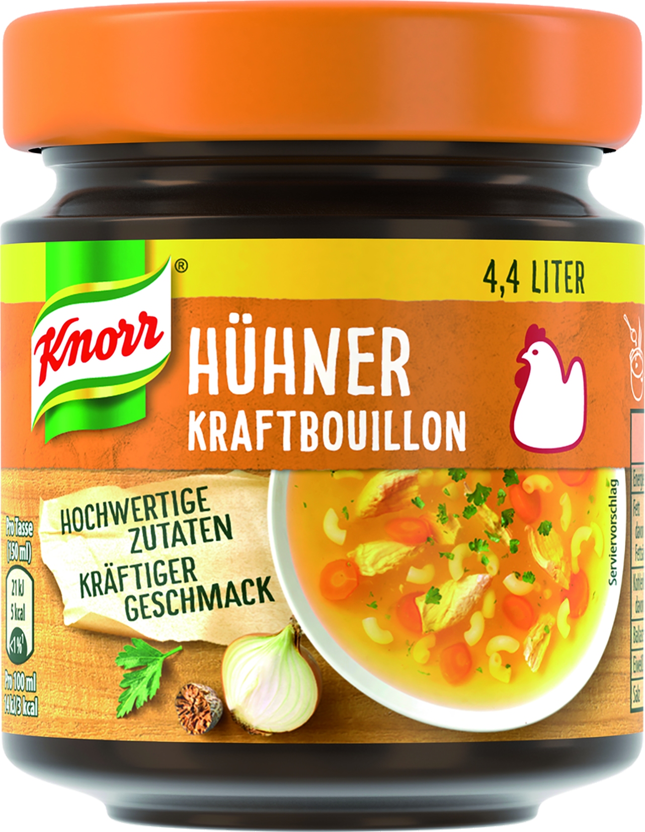 Huehnerkraftbouillon fuer 4L