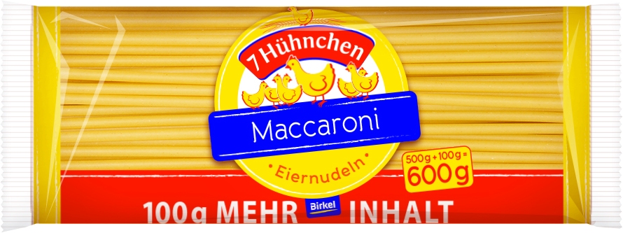 7 Huehnchen Maccaroni