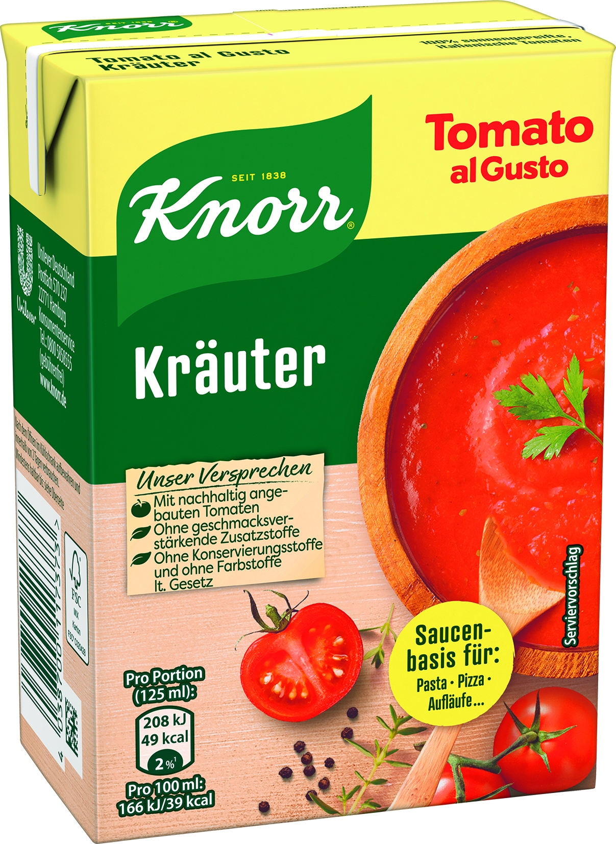 Tomate Al Gusto Kraeuter   