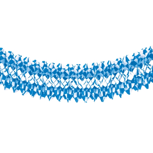 "Bavarian blue" Paper chain, 10m, Ø25cm